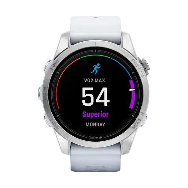 Смарт-годинник Garmin Epix Pro Gen 2 42mm Silver w. Whitestone Band (010-02802-00/01) фото №2