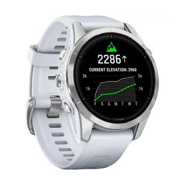 Смарт-годинник Garmin Epix Pro Gen 2 42mm Silver w. Whitestone Band (010-02802-00/01) фото №3