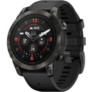 Смарт-часы Garmin Epix Pro Gen 2 Sapphire 47mm Carbon G. DLC Tit. with Black Band (010-02803-10/11/54)