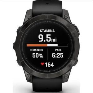 Смарт-часы Garmin Epix Pro Gen 2 Sapphire 47mm Carbon G. DLC Tit. with Black Band (010-02803-10/11/54)