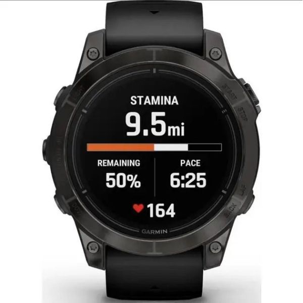 Смарт-часы Garmin Epix Pro Gen 2 Sapphire 47mm Carbon G. DLC Tit. with Black Band (010-02803-10/11/54) фото №2