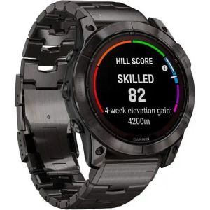 Смарт-часы Garmin Fenix 7X Pro Sapphire Solar Carbon G. DLC Tit. with Vented Tit. Bracelet (010-02778-30)