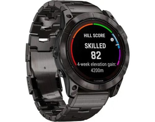 Смарт-часы Garmin Fenix 7X Pro Sapphire Solar Carbon G. DLC Tit. with Vented Tit. Bracelet (010-02778-30) фото №2