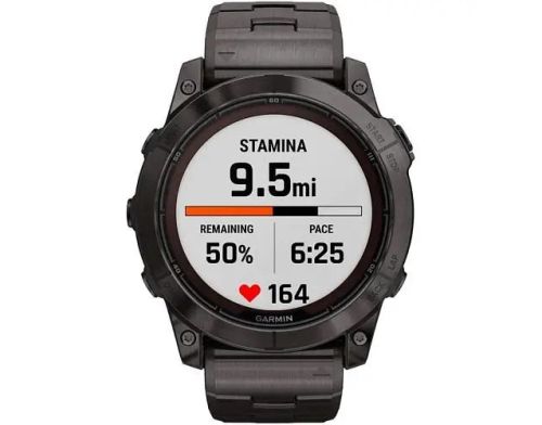 Смарт-часы Garmin Fenix 7X Pro Sapphire Solar Carbon G. DLC Tit. with Vented Tit. Bracelet (010-02778-30) фото №3
