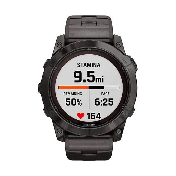 Смарт-часы Garmin Fenix 7X Pro Sapphire Solar Carbon G. DLC Tit. with Vented Tit. Bracelet (010-02778-30) фото №3