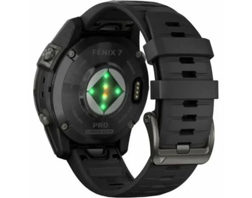 Смарт-часы Garmin Fenix 7 Pro Sapphire Solar Carbon G. DLC Tit. with Black Band (010-02777-10/11/54) фото №2
