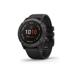 Смарт-часы Garmin Fenix 6X Pro Solar Titanium Carbon Grey DLC with Black Band (010-02157-21/26)