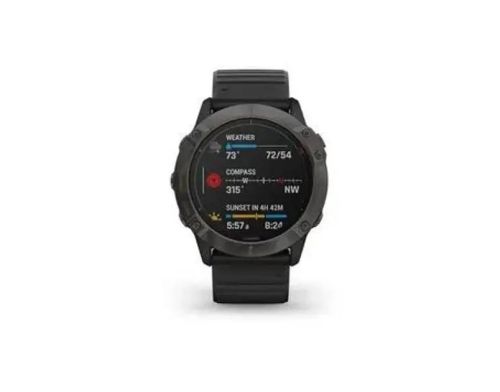 Смарт-часы Garmin Fenix 6X Pro Solar Titanium Carbon Grey DLC with Black Band (010-02157-21/26) фото №2