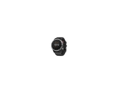 Смарт-часы Garmin Fenix 6 Solar Silver with black band (010-02410-00) фото №3