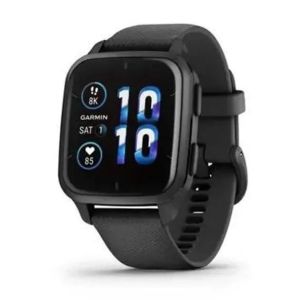 Смарт-часы Garmin Venu Sq 2 – Music Edition Slate Aluminum Bezel with Black Case and Silicone Band (010-02700-