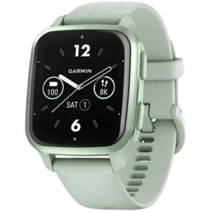 Смарт-часы Garmin Venu Sq 2 Metallic Mint Aluminum Bezel with Cool Mint Case and Silicone Band (010-02701-02/1