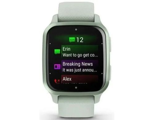 Смарт-часы Garmin Venu Sq 2 Metallic Mint Aluminum Bezel with Cool Mint Case and Silicone Band (010-02701-02/1 фото №2