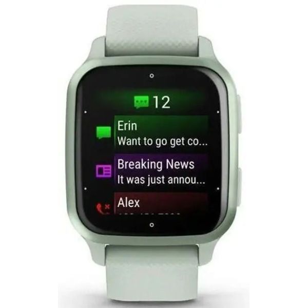 Смарт-часы Garmin Venu Sq 2 Metallic Mint Aluminum Bezel with Cool Mint Case and Silicone Band (010-02701-02/1 фото №2