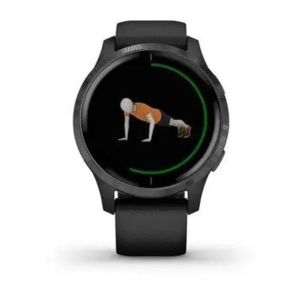 Смарт-часы Garmin Venu Silver Stainless Steel Bezel w. Granite Blue and Silicone B. (010-02173-01/03)