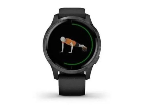 Смарт-часы Garmin Venu Silver Stainless Steel Bezel w. Granite Blue and Silicone B. (010-02173-01/03) фото №2