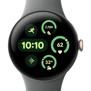 Смарт-часы Google Pixel Watch 3 41 mm Wi-Fi Champagne Gold Aluminum Case/Hazel Active Band