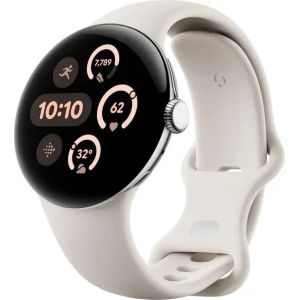 Смарт-часы Google Pixel Watch 3 41 mm Wi-Fi Polished Silver Aluminum Case/Porcelain Active Band