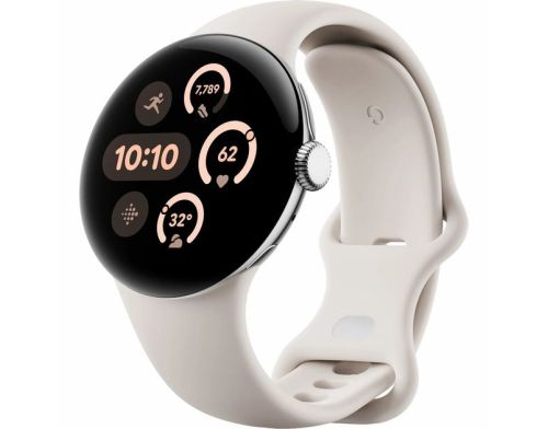 Смарт-часы Google Pixel Watch 3 41 mm Wi-Fi Polished Silver Aluminum Case/Porcelain Active Band фото №2