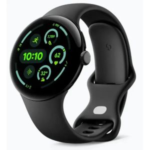 Смарт-часы Google Pixel Watch 3 45 mm Wi-Fi Matte Black Aluminum Case/Obsidian Active Band