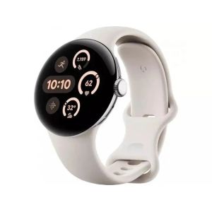 Смарт-часы Google Pixel Watch 3 45 mm Wi-Fi Polished Silver Aluminum Case/Porcelain Active Band