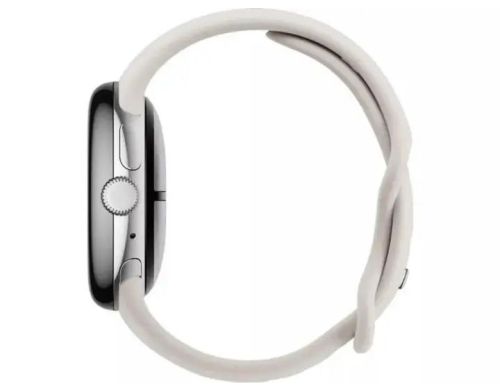 Смарт-часы Google Pixel Watch 3 45 mm Wi-Fi Polished Silver Aluminum Case/Porcelain Active Band фото №3
