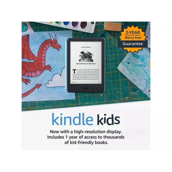 Электронная книга Amazon Kindle Kids 11th Gen. 2022 16Gb Space Whale фото №2