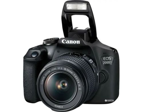 Фотоаппарат Canon EOS 2000D kit (18-55mm) IS II (2728C008) фото №2