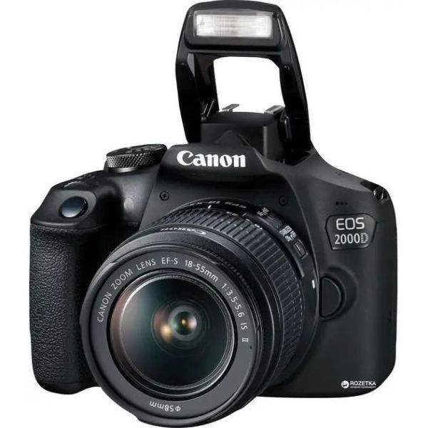 Фотоаппарат Canon EOS 2000D kit (18-55mm) IS II (2728C008) фото №2