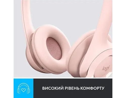 Навушники Logitech H390 USB Rose (981-001281) фото №2