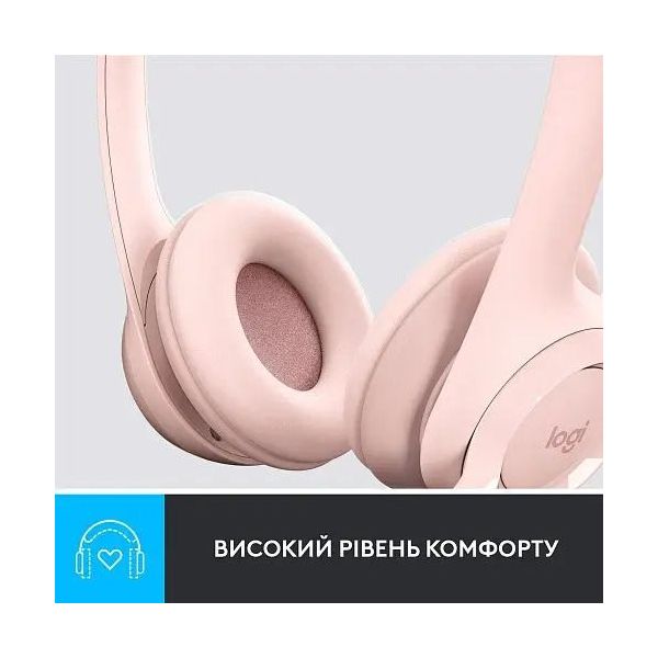 Навушники Logitech H390 USB Rose (981-001281) фото №2