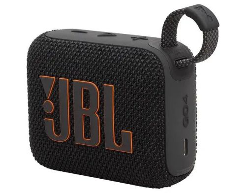 Портативная колонка JBL Go 4 Black Orange (JBLGO4BLKO) фото №2