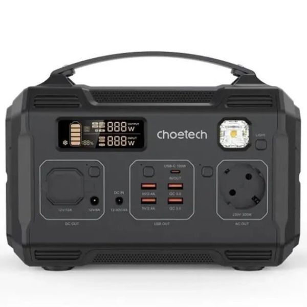 Зарядна станція Choetech Portable Power Station 300W (BS002-EU-BK) фото №2