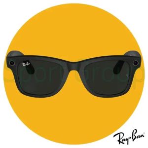 Смарт-очки Ray-Ban Meta Wayfarer Matte Black/Clear to G-15 Green Transitions (RW4006 601SM1 50-22)