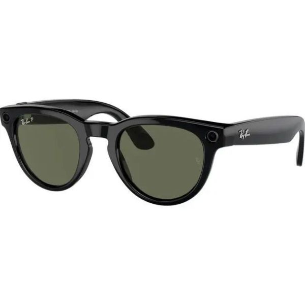 Смарт-очки Ray-Ban Meta Headliner Shiny Warm Stone/Transition Dark Greem фото №2