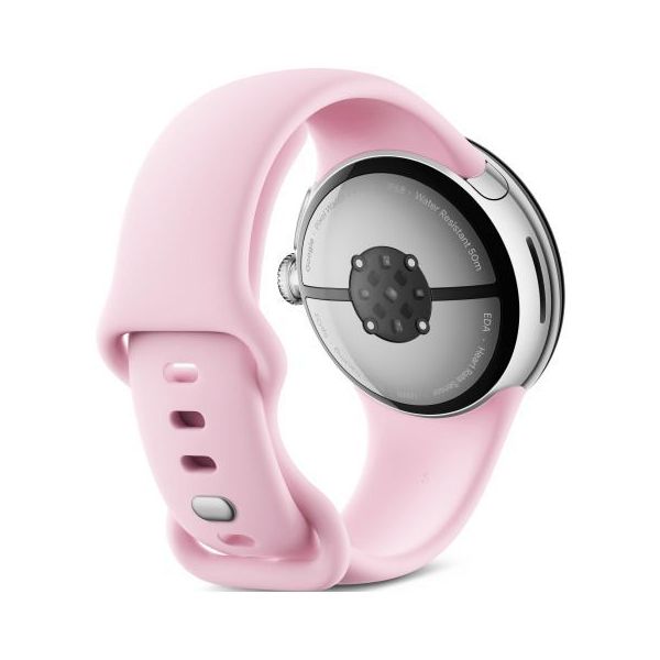 Смарт-часы Google Pixel Watch 3 41 mm LTE Polished Silver Aluminum Case/Rose Quartz Active Band фото №2