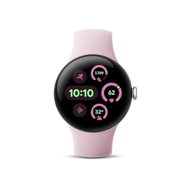 Смарт-часы Google Pixel Watch 3 41 mm LTE Polished Silver Aluminum Case/Rose Quartz Active Band фото №3