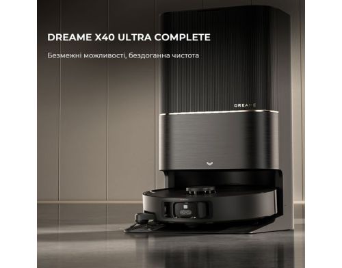 Робот-пилосос Dreame X40 Ultra Black фото №2