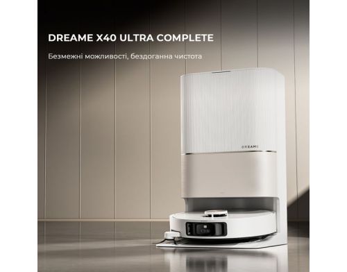 Робот-пылесос Dreame X40 Ultra White фото №2