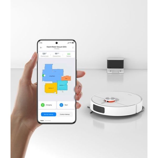 Робот-пилосос Xiaomi Robot Vacuum S20+ White фото №4