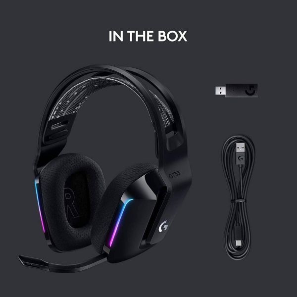 Наушники Logitech G733 Lightspeed Wireless RGB Black (981-000864, 981-000867) фото №2