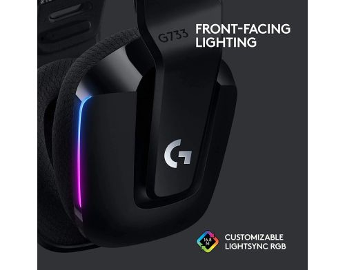 Наушники Logitech G733 Lightspeed Wireless RGB Black (981-000864, 981-000867) фото №4