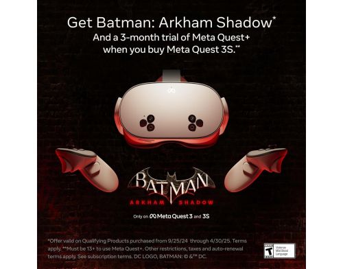 Очки виртуальной реальности Meta Quest 3S 128GB Batman Arkham Shadow Bundle фото №2