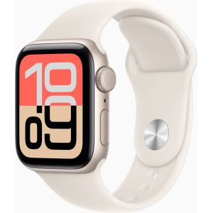 Apple Watch SE 3 GPS 40mm Starlight Alu. Case w. Starlight S. Band - S/M (MEH34)