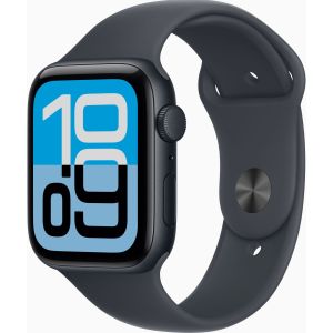 Apple Watch SE 3 GPS 44mm Midnight Alu. Case w. Midnight S. Band - M/L (MEHQ4)