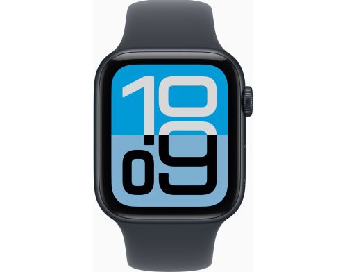 Apple Watch SE 3 GPS 44mm Midnight Alu. Case w. Midnight S. Band - M/L (MEHQ4) фото №2