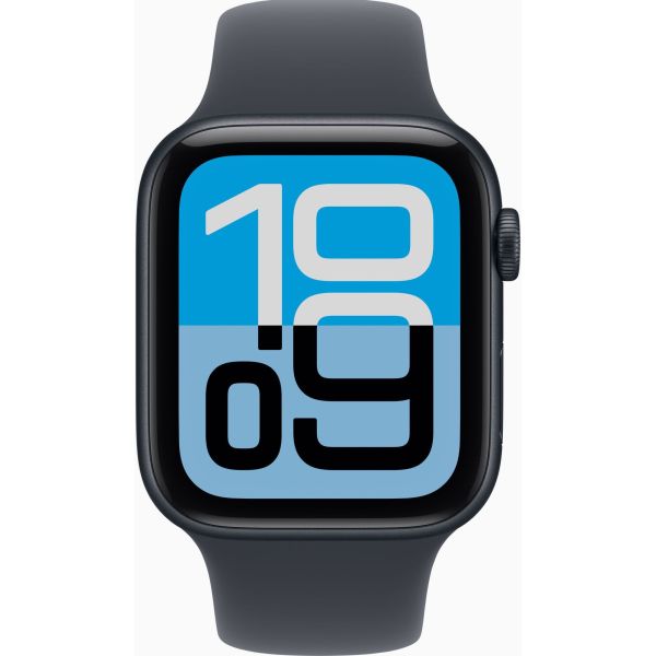 Apple Watch SE 3 GPS 44mm Midnight Alu. Case w. Midnight S. Band - M/L (MEHQ4) фото №2