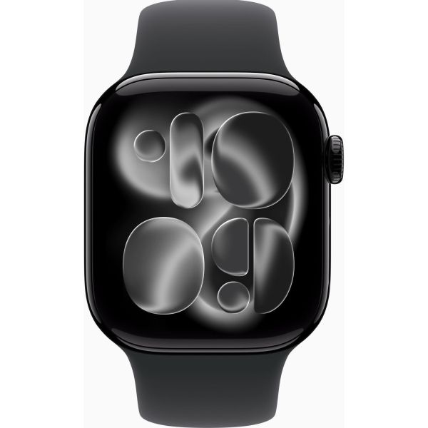 Apple Watch Series 11 GPS 42mm Jet Black Alu. Case w. Black S. Band - S/M (MEQT4) фото №2