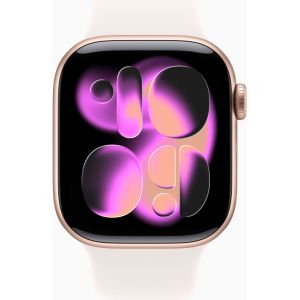 Apple Watch Series 11 GPS 42mm Rose Gold Aluminium Case with Light Blush Sport Band - S/M (MEU04)