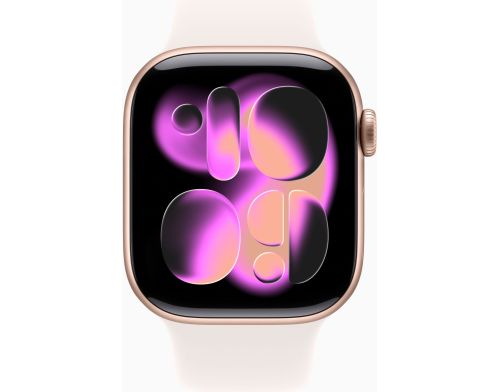 Apple Watch Series 11 GPS 42mm Rose Gold Aluminium Case with Light Blush Sport Band - S/M (MEU04) фото №2