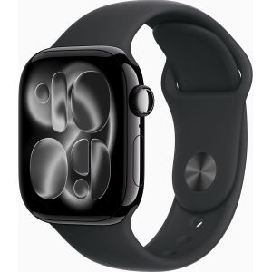 Apple Watch Series 11 GPS 42mm Jet Black Alu. Case w. Black S. Band - M/L (MEQU4)